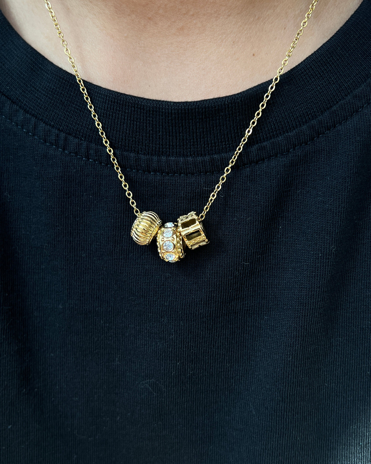 Textured Bead Necklace