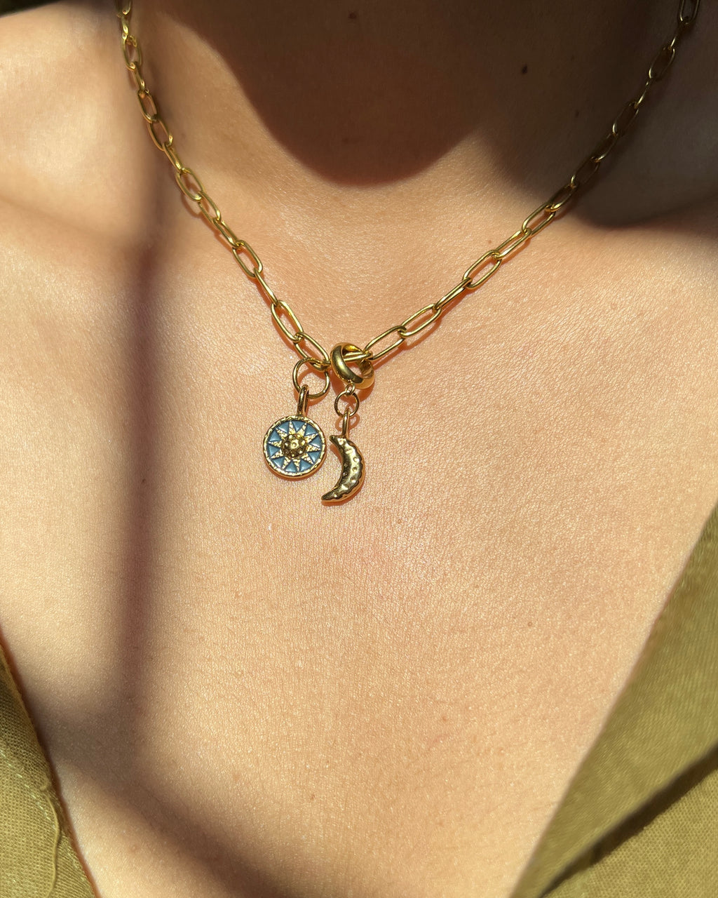 Celestial Paperclip Necklace