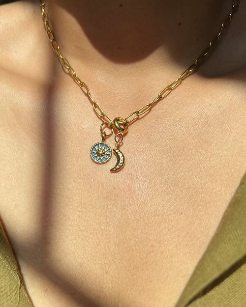 Celestial Paperclip Necklace