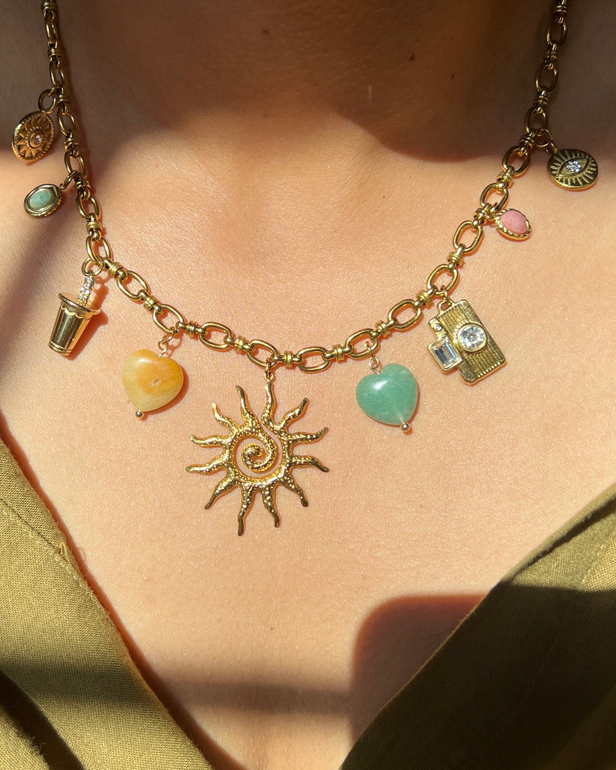 Golden Hour Charm Necklace