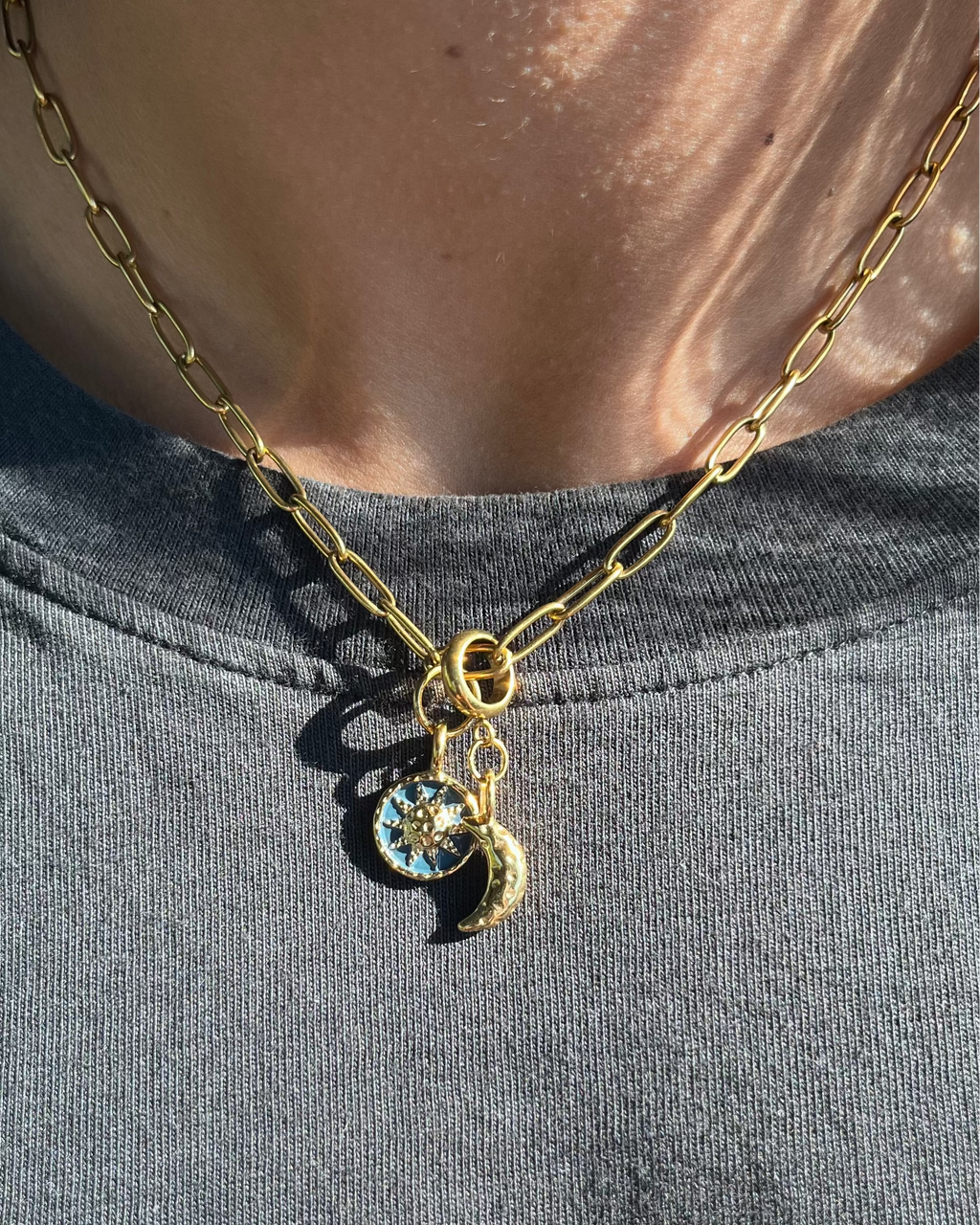 Celestial Paperclip Necklace