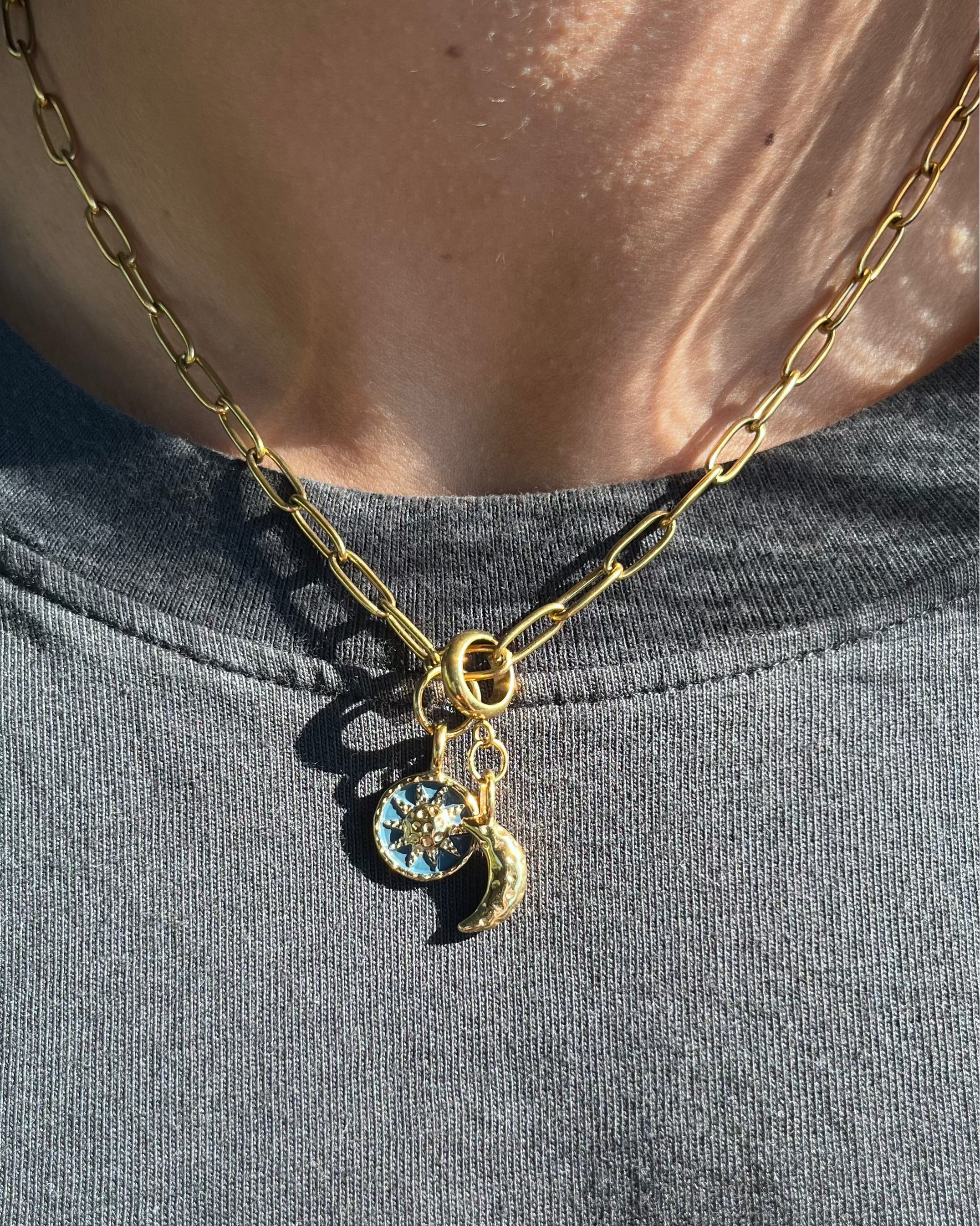Celestial Paperclip Necklace