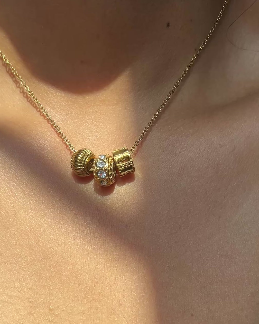 Textured Bead Necklace