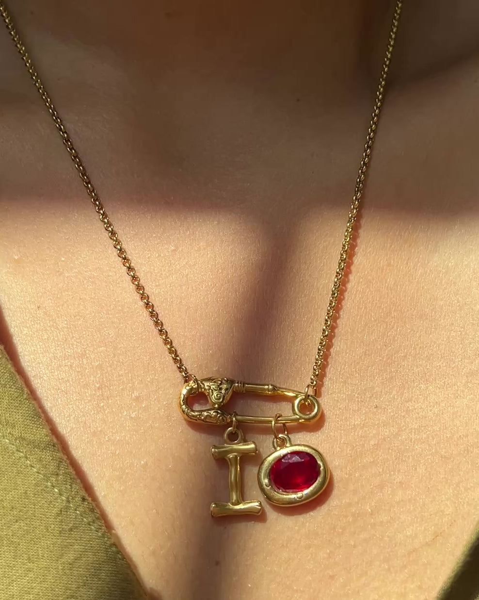 Linked Letter Necklace