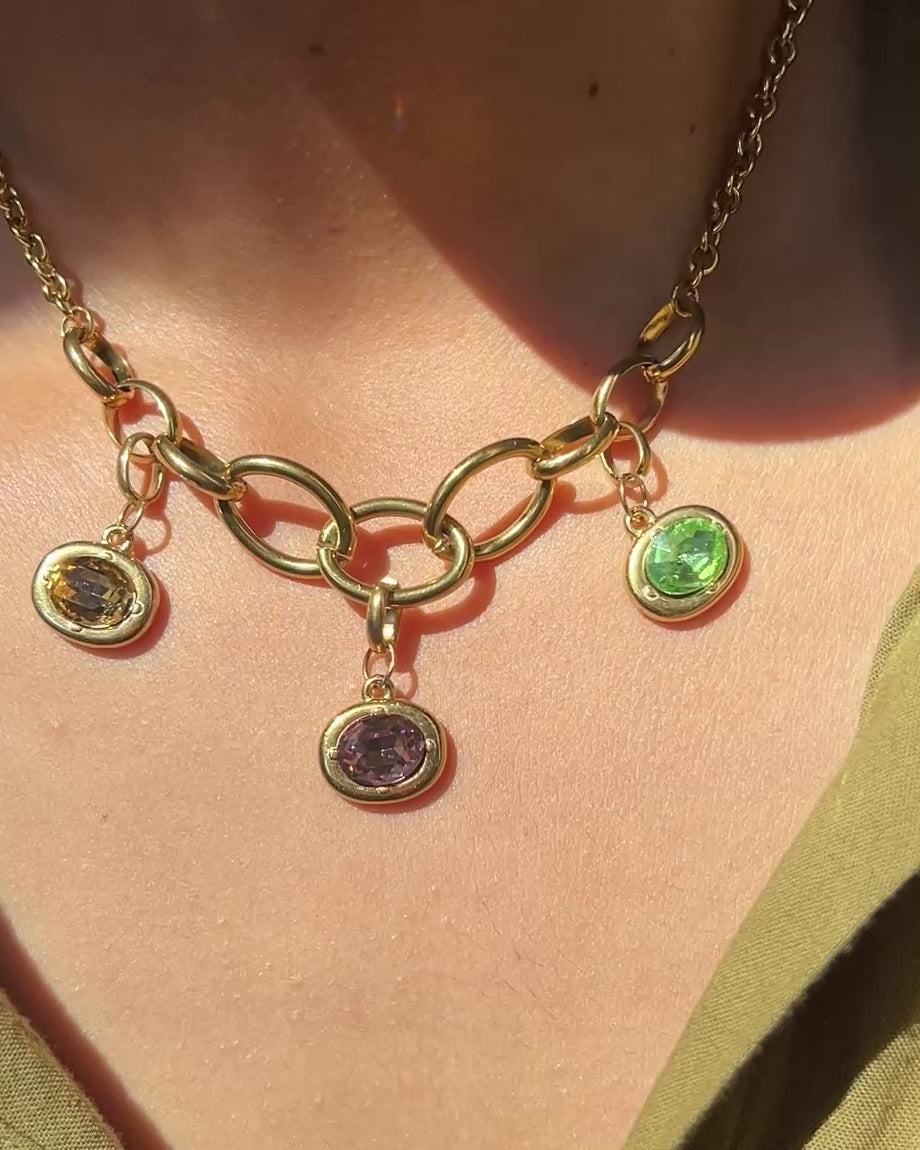 Three Stone Necklace