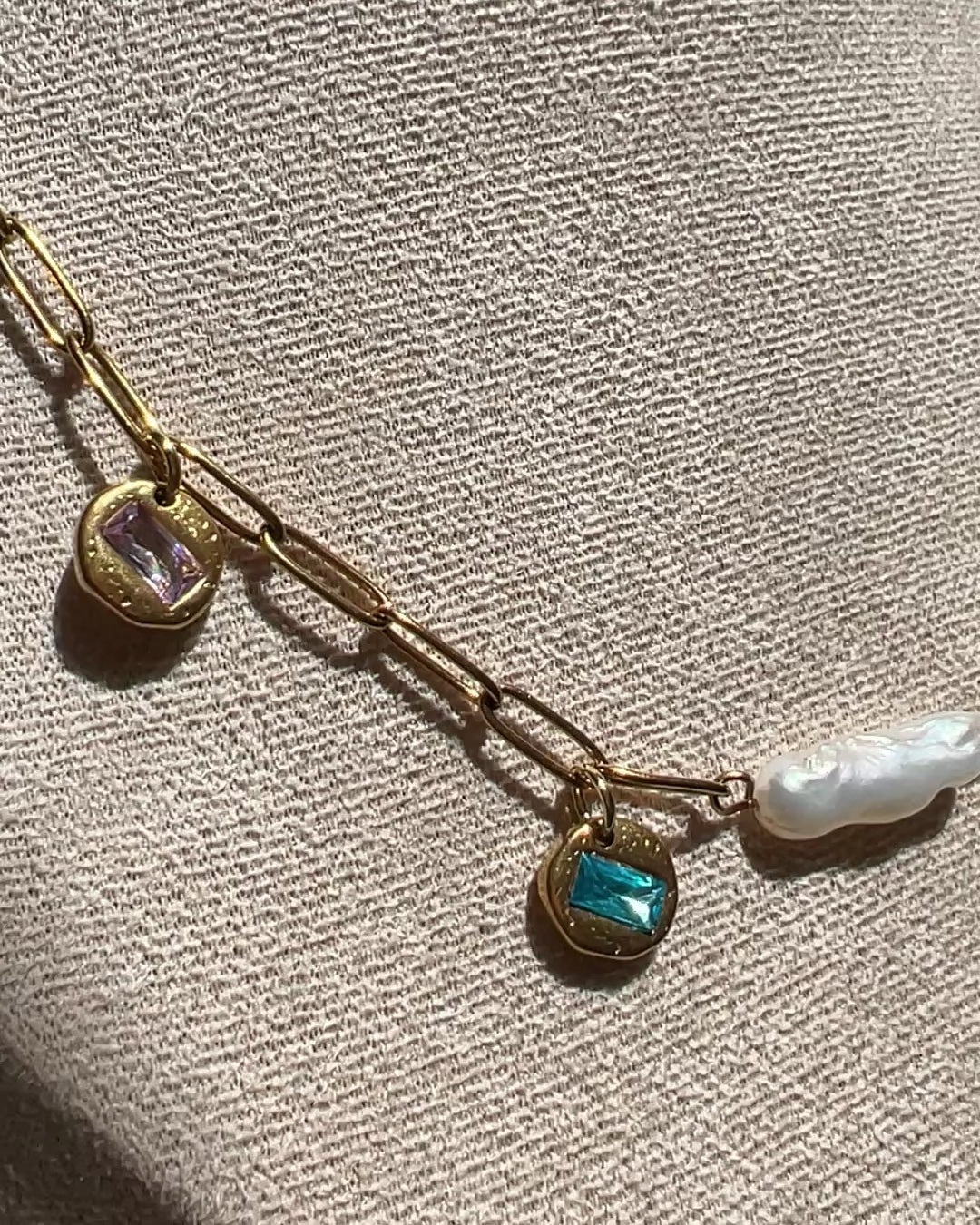 Pearl & Stone Necklace