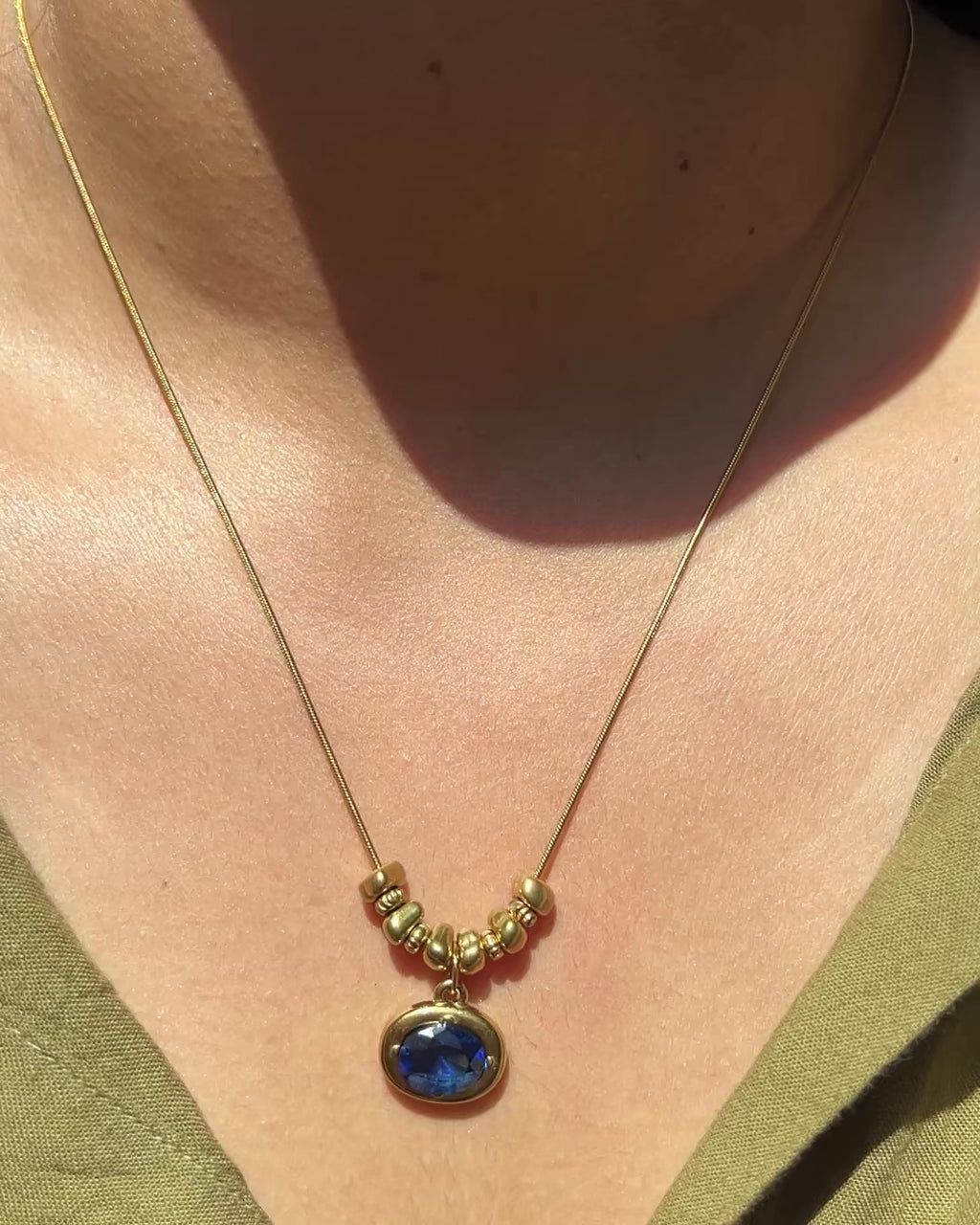 Beaded Pendant Necklace